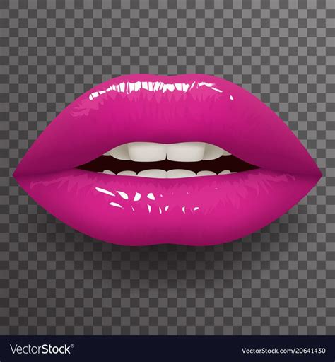 Fashion Vector Background Design Vector Teeth Stock Images Lips Mockup Female Stylish Half