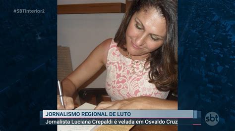 Jornalista Luciana Crepaldi é velada em Osvaldo Cruz YouTube