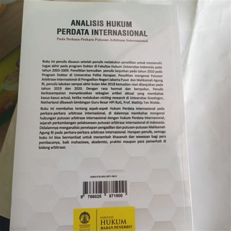 Jual Buku Hukum Perjanjian Lingkungan Internasional Andreas