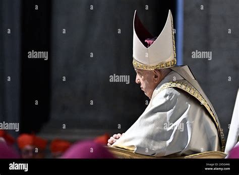 Italy Rome Vatican 2024 5 9 Pope Francis Participates In The Reading Of The Bull By Bishop