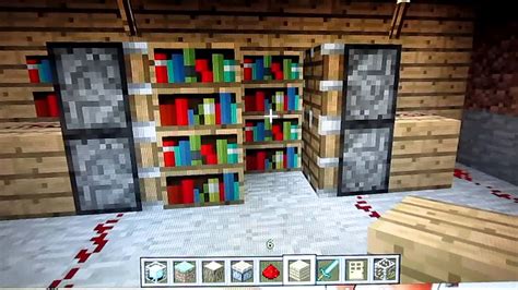 Tuto Minecraft Comment Faire Un Passage Secret Avec Des Biblio Hd Youtube