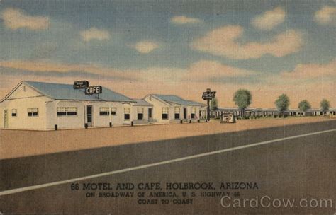 66 Motel and Cafe Holbrook, AZ Postcard