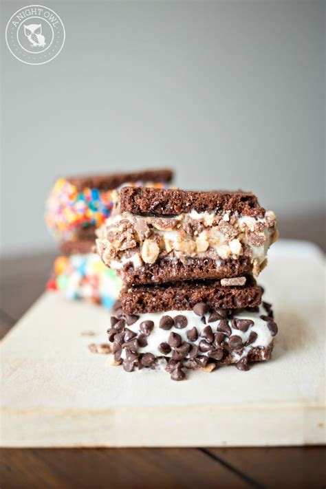 Brownie Ice Cream Sandwiches A Night Owl Blog