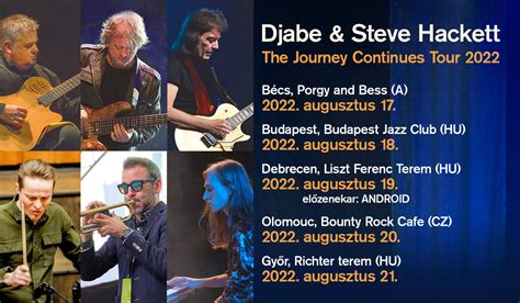 Djabe Djabe Steve Hackett The Journey Continues Tour Djabe