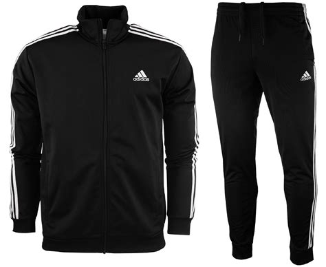 Adidas Herren Trainingsanzug Basic 3 Stripes Tricot Track Suit M 3s Tr