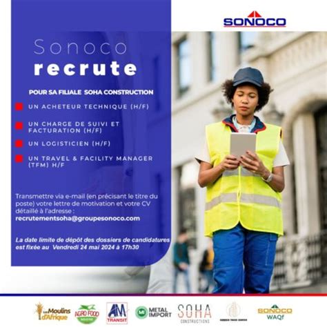 Sonoco Recrute Postes H F Y A Bara Offres D Emplois Et Stages