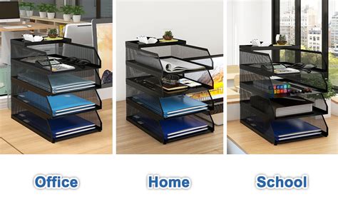 Amazon Natwind 4 Tier Stackable Paper Tray Metal Mesh Desktop