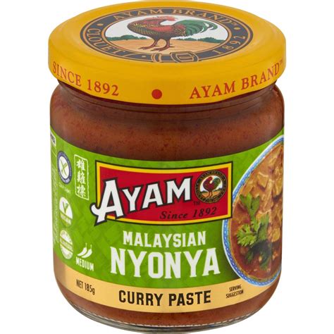 Ayam Malaysian Nyonya Curry Paste 185g Woolworths