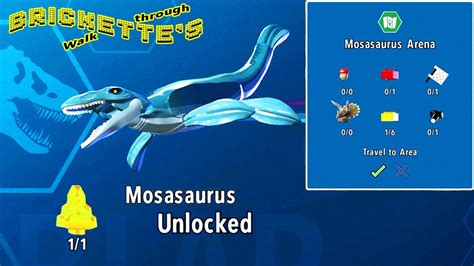 Lego Jurassic World Mosasaurus Unlocking And Getting All Mosasaurus Arena Collectibles Youtube