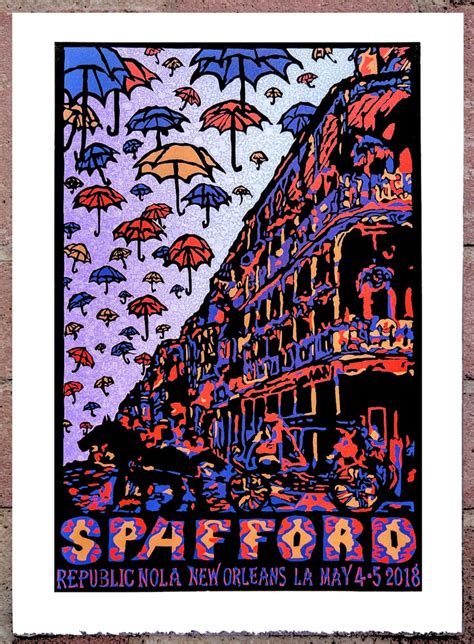 Spafford Republic Nola Show Print May 4 5 2018 Spafford Prints