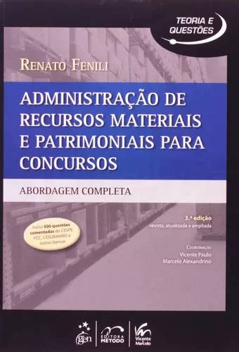 Administra O De Recursos Materiais E Patrimoniais Para Concursos