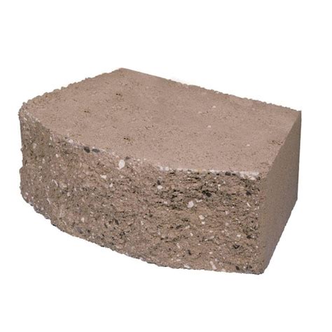 Oldcastle 16 In Tan Retaining Wall Block 100002910 The Home Depot