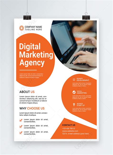 Digital Marketing Agency Promotional Poster Template Image Picture Free