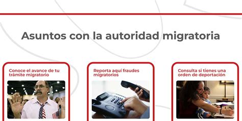 Conoce El Apartado Asuntos Con La Autoridad Migratoria De La Plataforma