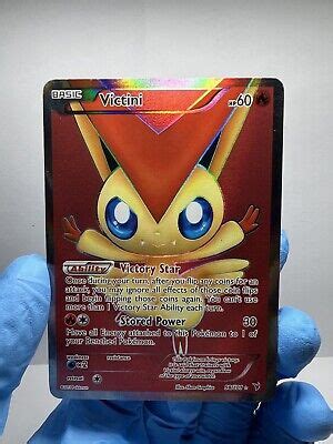 Victini Full Art Holo Rare Noble Victories Lp Pokemon Tcg Ebay