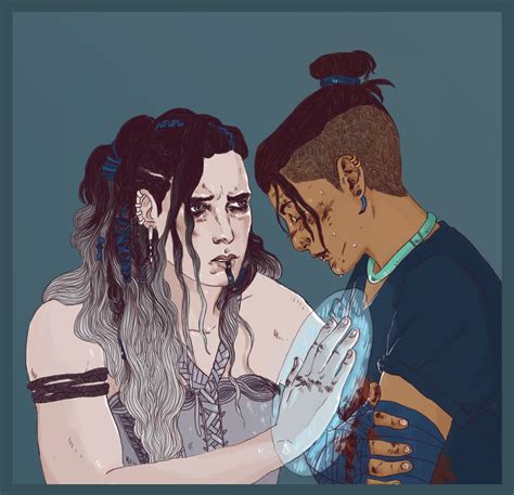 Nightmaskart “yasha Healing Beau ” Critical Role Fan Art Critical Role Campaign 2 Critical Role