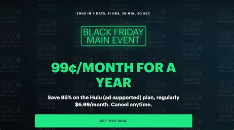 It's back - Get a year's subscription to Hulu this Black Friday for ...