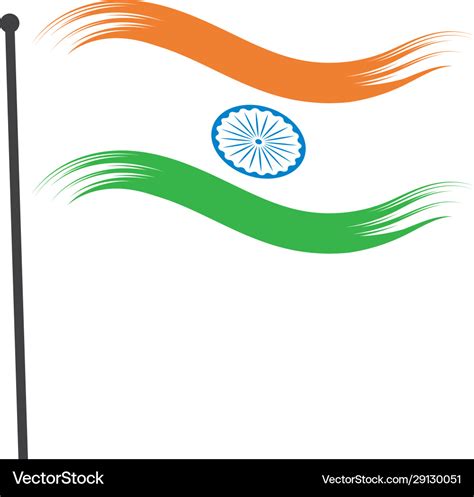 Indian flag icon Royalty Free Vector Image - VectorStock