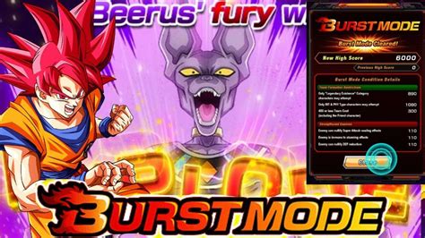 6000 Points New Burst Mode Vs Beerus Dokkan Event Long Fight Set Up Dragon Ball Z Dokkan