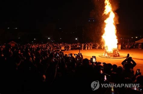 정월대보름 맞이 달집 태우기 네이트 뉴스