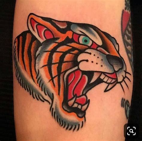 Traditional Tiger Head Tattoo Designs And Ideas Petpress Tiger