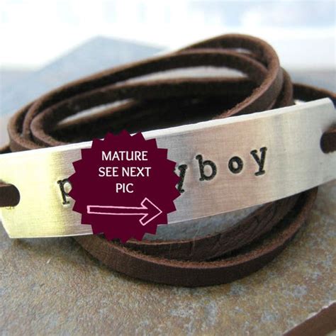 Pussyboy Bracelet Pussy Boy Leather Wrap Bracelet For Your Etsy