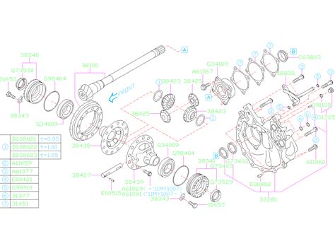 Subaru Crosstrek L Cvt Base Manual Transmission Differential