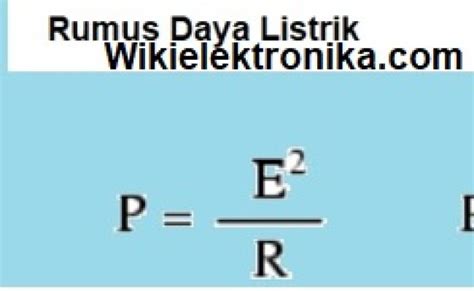 Cara Menghitung Rumus Daya Listrik Pengertian Dan Contoh Soalnya My