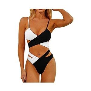 Lcpddajlspig Bikini Donna Mare Taglie Forti Vita Alta Push Up Costume