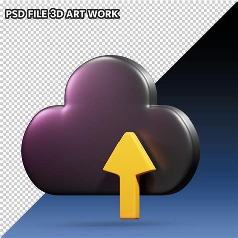 Carga En La Nube 3d Archivo PSD Premium