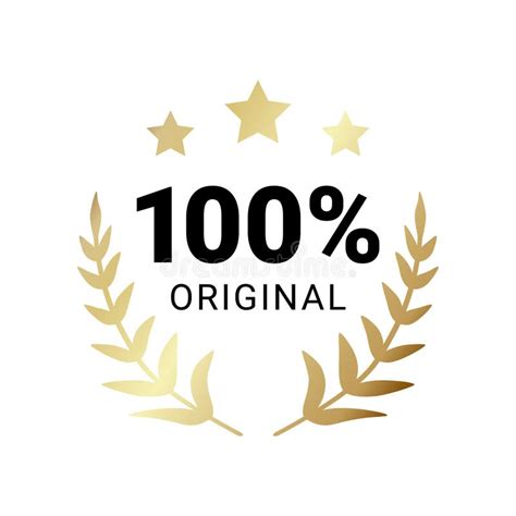 100 Percent Original Product Label Sign Round Premium Quality Product