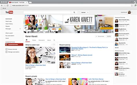 How To Design For The New Youtube Channels Karen Kavett