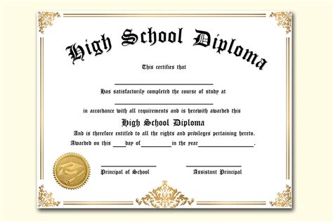 Printable Home School Diploma Template | Diy PDY Home School ...