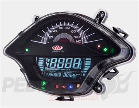 SIP Black Speedo Meter Vespa Primavera Sprint Pedparts UK