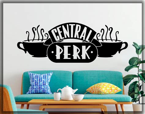 Central Perk Wall Decal Friends Central Perk Decal Coffee Shop Etsy