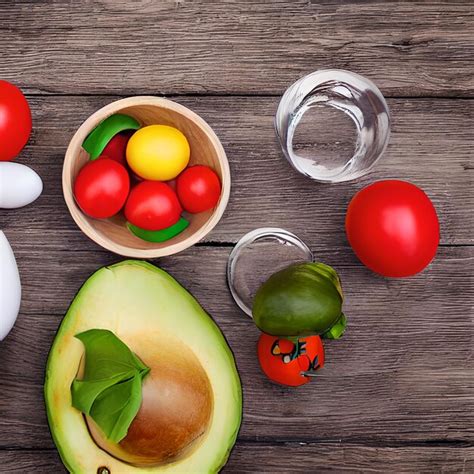 Premium Ai Image Healthy Food In A Cooking Table With Avocados Tomatoes Eggs And Other Healthy