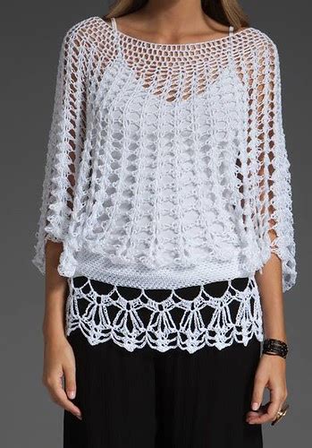 Blusa Mangas De Murci Lago Para Tejer A Crochet Todo Patrones