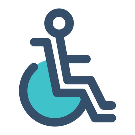 Wheelchair Generic Blue Icon