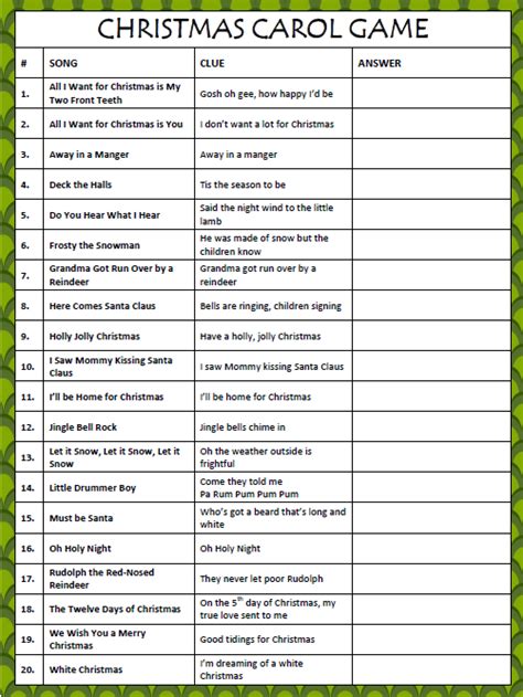 10 Best Printable Christmas Trivia Worksheets