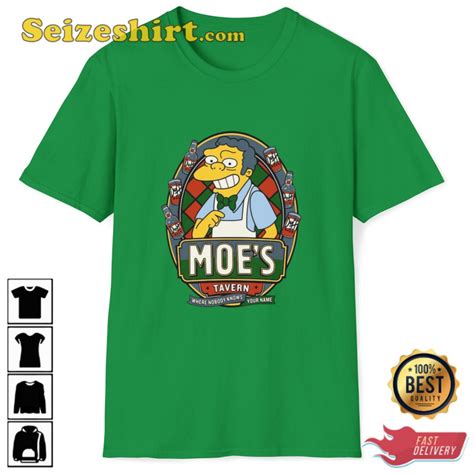 Moes Tavern Logo The Simpsons Moe Syzslack Moe The Bartender Cartoon T