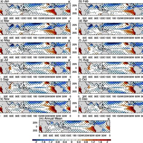 Spatial Patterns Of Cmip Multi Model Ensemble Mean Tropical Sst Bias