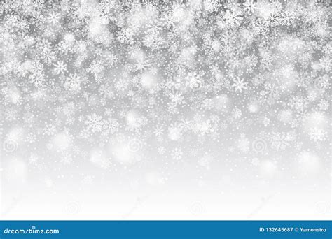 3d Vector Falling Snow Effect Stock Vector Illustration Of Realistic