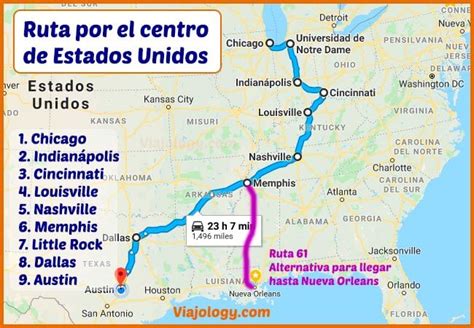 Ruta Por El Centro De Estados Unidos En Coche