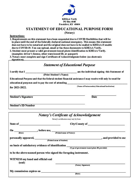 Identity And Statement Of Educational Purpose Kheaa 2021 2025 Form Fill Out And Sign Printable