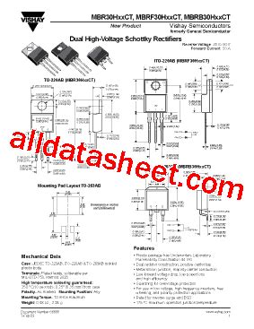 MBR30H60CT Datasheet PDF Vishay Siliconix