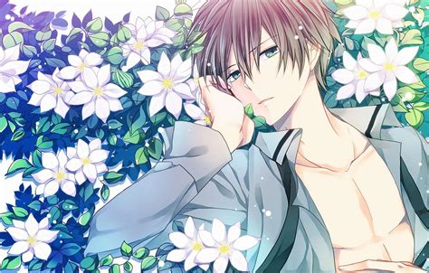 Anime Guy Giving Flowers Wallpapers Wallpaper Cave