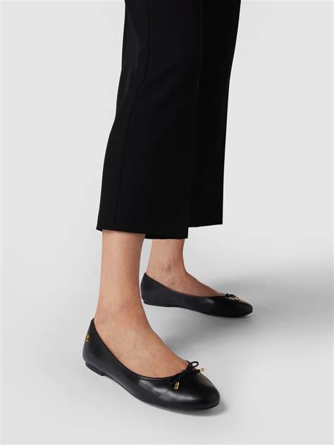 Lauren Ralph Lauren Ballerinas Aus Leder Black Online Kaufen