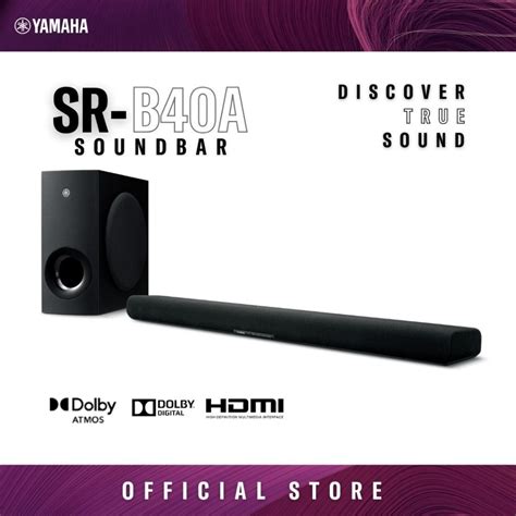 Yamaha Sr B A Dolby Atmos Soundbar With Wireless Subwoofer D Surround