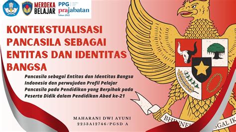 PPG Prajabatan 2022 Kontekstualisasi Pancasila Sebagai Entitas Dan