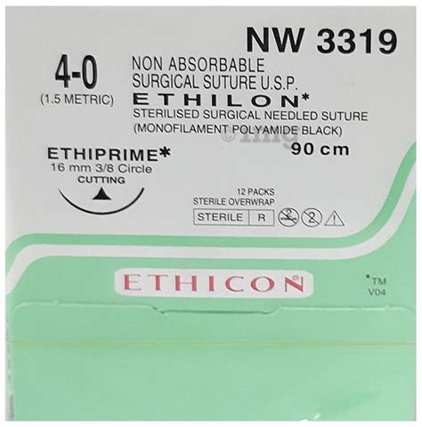 Ethilon Nw Non Absorbable Surgical Suture Cm Circle Cutting Buy